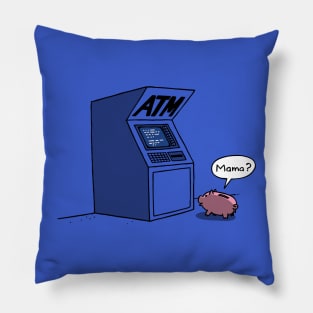 Funny Cute Piggy Bank ATM Money Original Cartoon Pillow