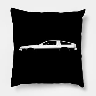 DeLorean DMC-12 Silhouette Pillow