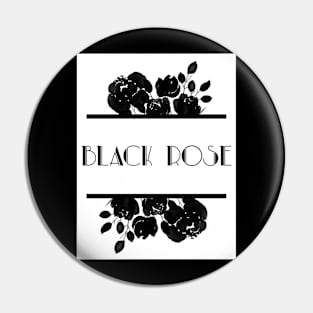 Black rose plant designed Pin