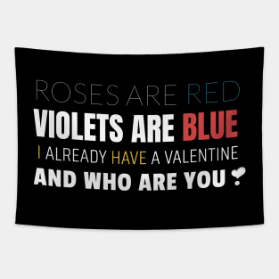 Roses and Violets Poem Funny Non Sinciere Tapestry