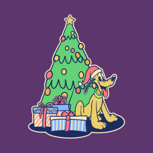 Pluto Around The Christmas Tree T-Shirt