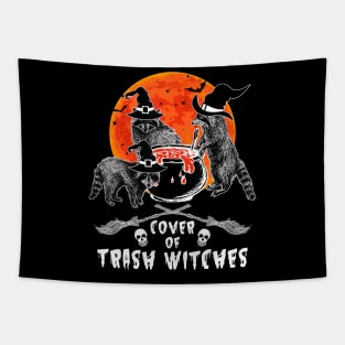 Coven Of Trash Witches Halloween Raccoon Costume Tapestry