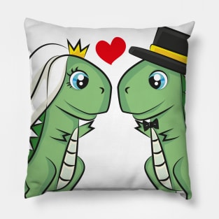 Dino wedding Pillow