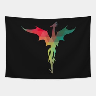 Rainbow pattern dragon Tapestry