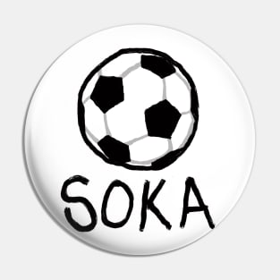 I love soccer Pin