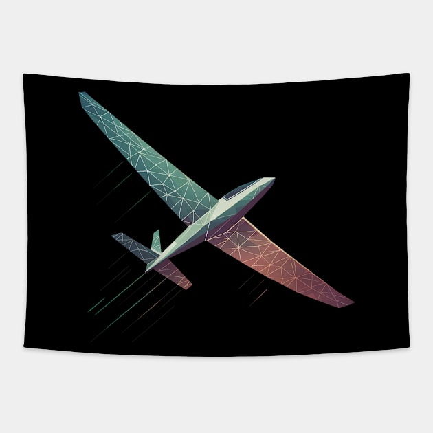 Glider Sailplane Biplane Tapestry by ThesePrints