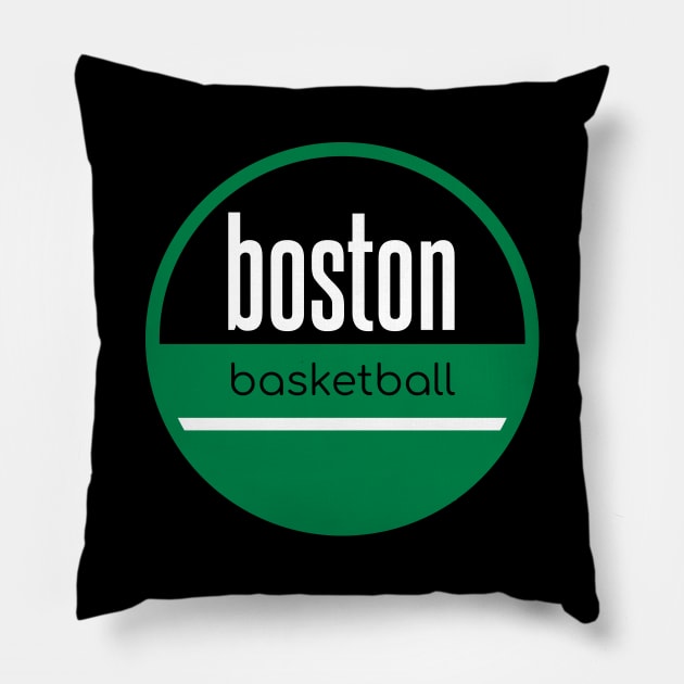 boston basketball Pillow by BVHstudio