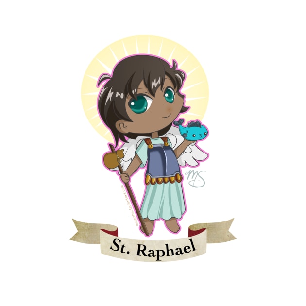 Chibi St. Raphael by Megasha