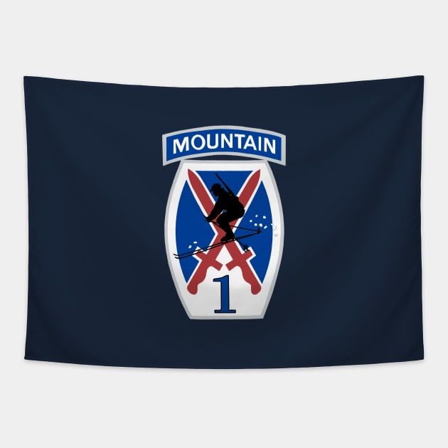 1st Brigade 10th Mountain Division Tapestry by Trent Tides