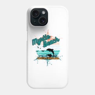 Myrtle Beach South Carolina Retro Vintage Sunset Phone Case