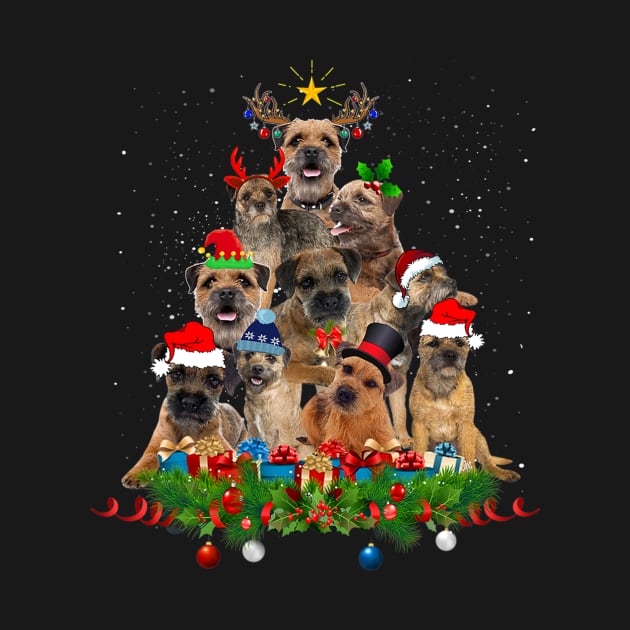 Funny Miniature Schnauzer Dog Christmas Tree by eldridgejacqueline