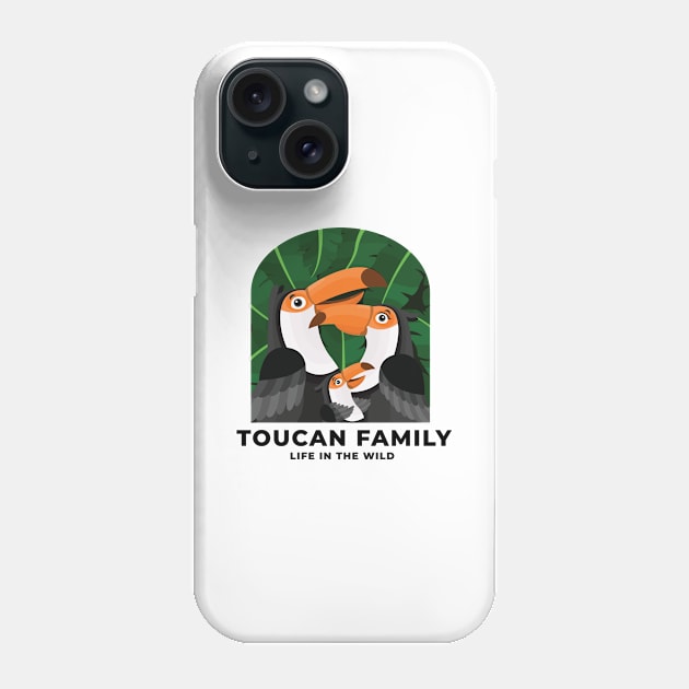 Toucan Family Phone Case by mawicasava