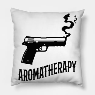 Aromatherapy Gun Owner Humor Pillow