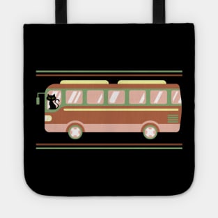 Retro Cat Driving a Bus Mask T-Shirt iPhone Sweatshirt Tote