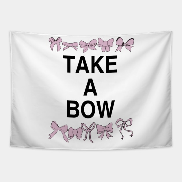 Pink Bows Take a Bow Tapestry by KristopherBel