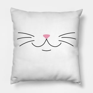 White Cat Pillow