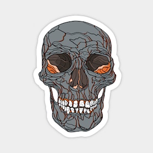 Grey skull #2 Magnet