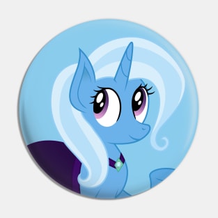 Trixie Wearing Starlight's Cape Pin