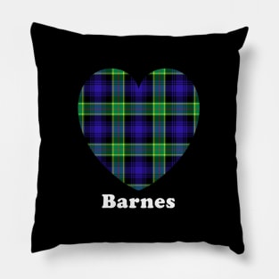 The BARNES Family Tartan 'Love Heart' Design Pillow