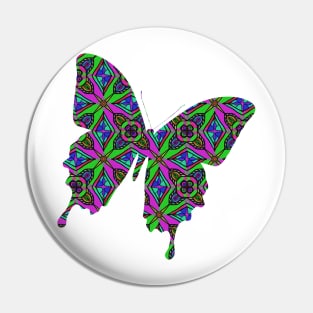 Neon Diamond Pattern Pin