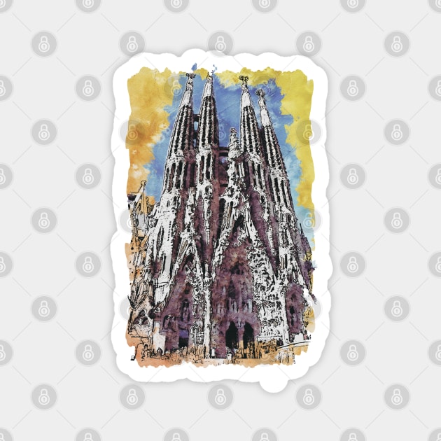 Sagrada Familia Magnet by KMSbyZet