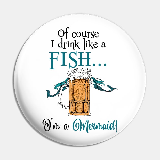 Mermaid drinks like a fish Pin by Suztv