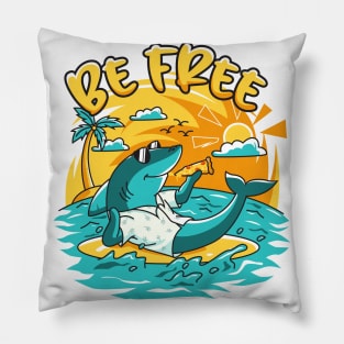 Surf | Shark free Pillow