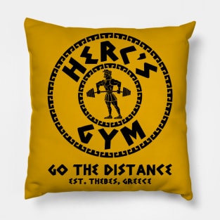 Herc's Gym (Black) Pillow