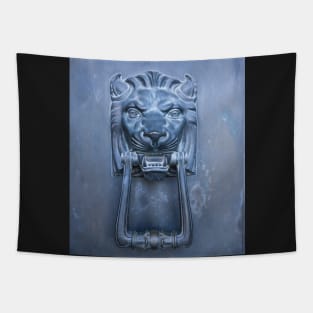 Lion Head Door Knocker Tapestry