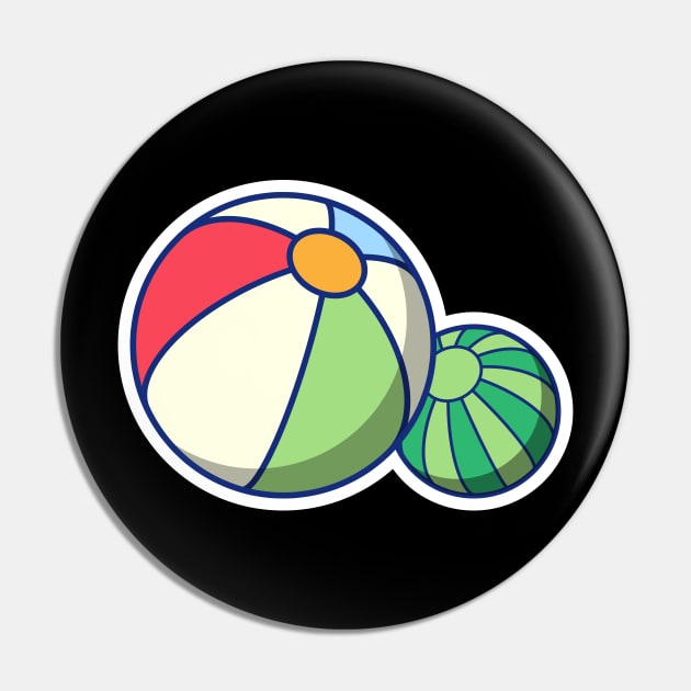 Beach Ball Pin by KH Studio