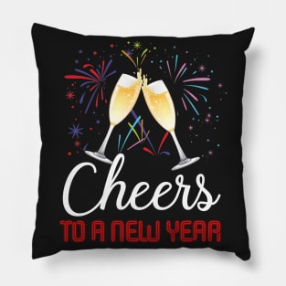 Cheers To A New Year Champagne Glass 2019 T-shirt Pillow