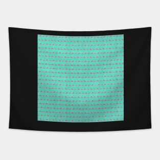 Mint flamingos Tapestry