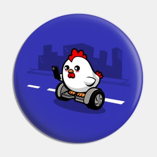 Funny Cute Kawaii Chicken Crossing The Road Funny Joke Pin