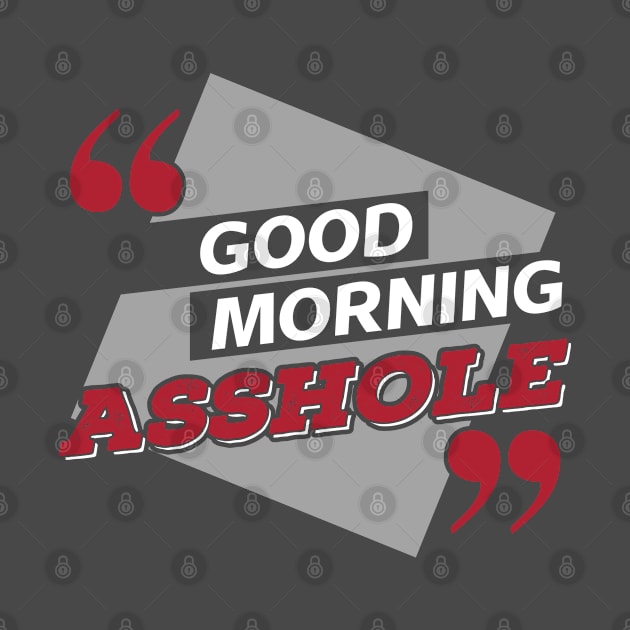 Asshole Sarcastic Phrase Gift Idea by PlimPlom