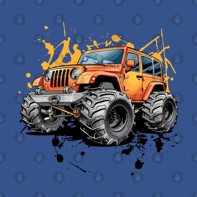 Off-Road 4x4 Vehicles in Graffiti Cartoon Style by irfankokabi