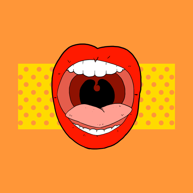 Pop art mouth by NeM.DG