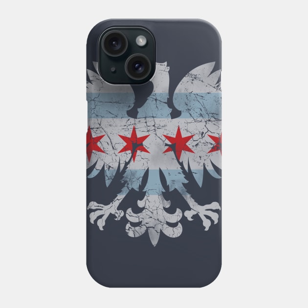 Vintage Chicago Flag Polish Eagle Heritage Phone Case by E