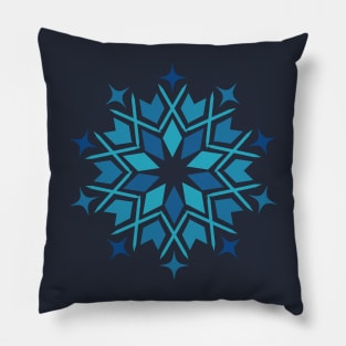 Bluetiful Snowflake Pillow