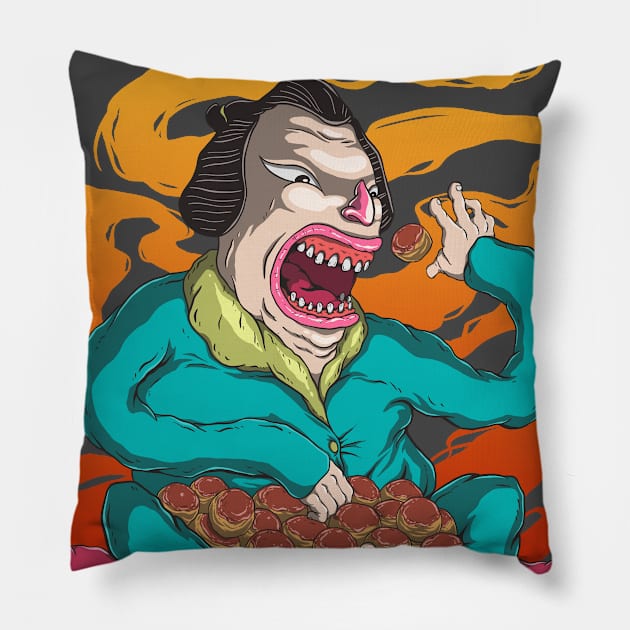 Oogui Takoyaki Pillow by drixalvarez