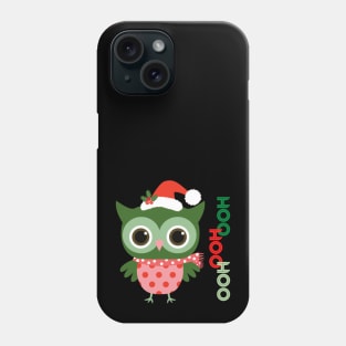 Hoo Hoo Hoo Owl Christmas Holiday Santa Phone Case