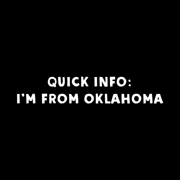 Oklahoma Cool & Funny by Novel_Designs