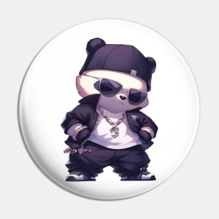 Thuggin' in Style: Chibi Panda's Track Suit Tales Pin
