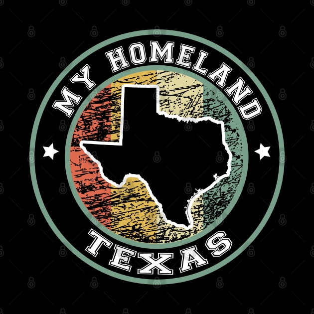 Homeland Texas state USA vintage by LiquidLine