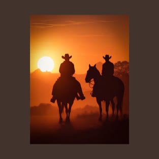 Cowboys at sunset T-Shirt