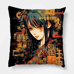 Geisha girl Pillow