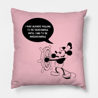 Steamboat Willie - Classic Cartoon Pillow