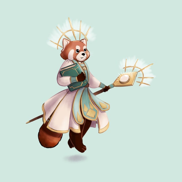 Red Panda Cleric by Melissa Jan