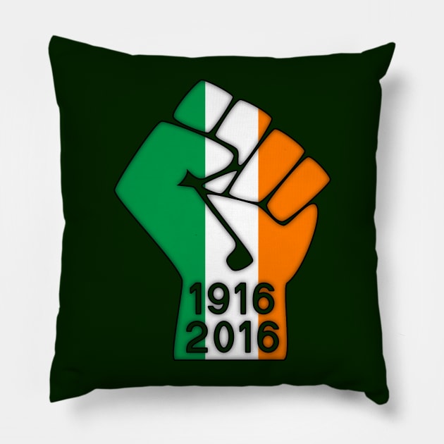 Ireland Fist 1916 Flag Pillow by SeattleDesignCompany