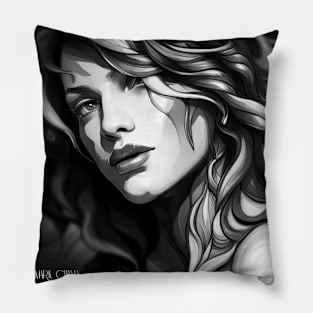 Comic book portrait Pillow