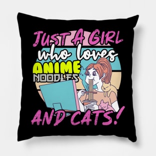 Anime & Cats Pillow